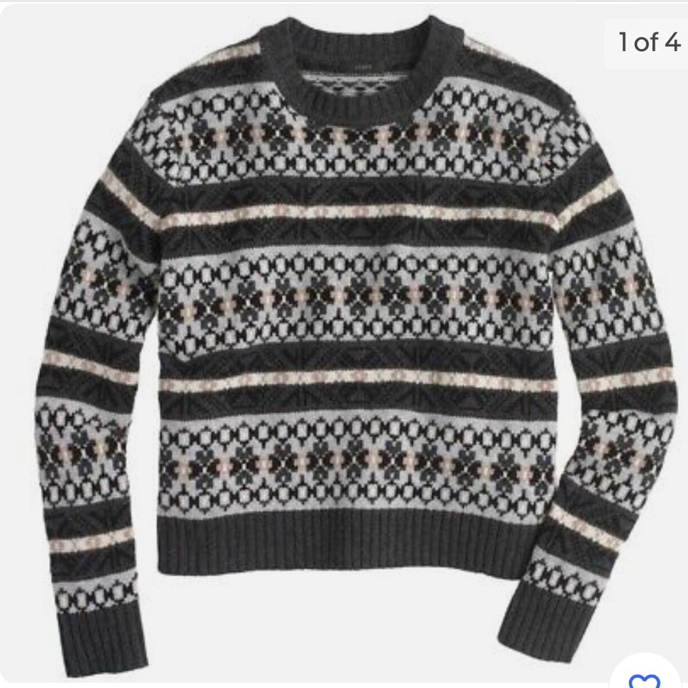 J. Crew Fair Isle Lambswool Crew